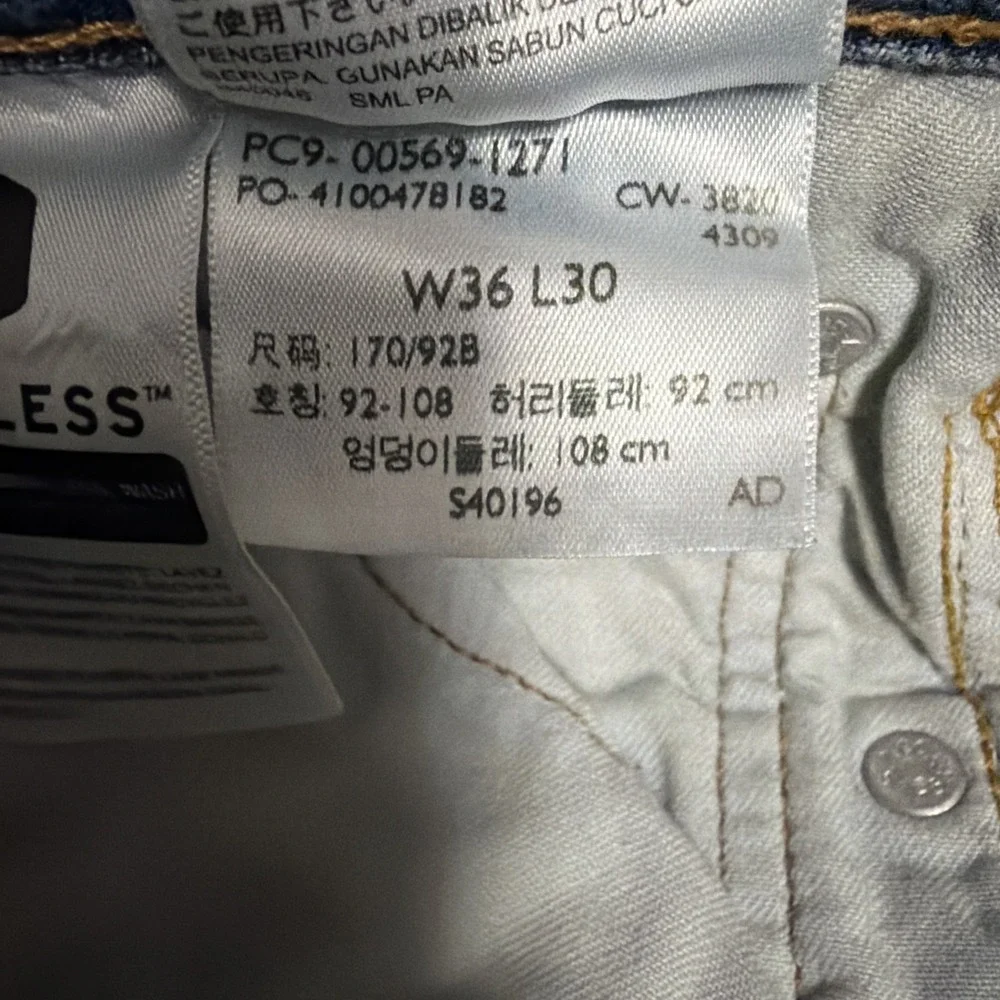 Levis 569 Loose Straight Jeans Mens 36x32 Fits 36x30 Blue Y2K Baggy Skater